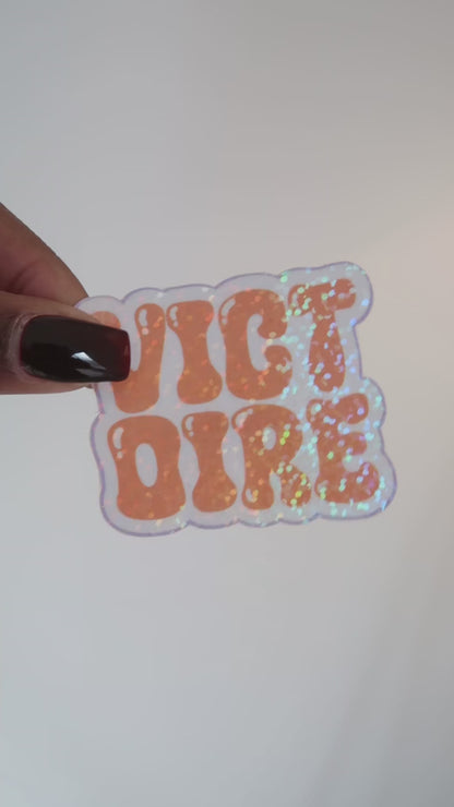 STICKERS VICTOIRE PAR LA FOI ORANGE